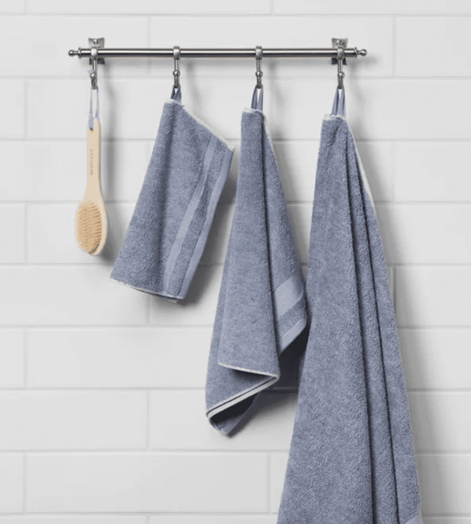 Kitchen towels with discount loops for hanging